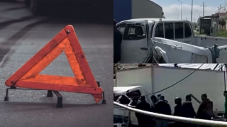 Biləcəridə yük maşını “Mitsubishi”yə çırpıldı,1 nəfər yaralandı    - VİDEO