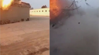 Odessadakı hərbi anbara raket hücumu - ANBAAN VİDEO 