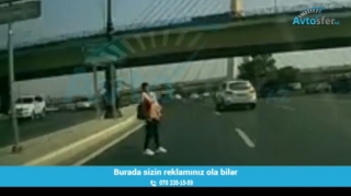 Ana 90-lıq yolda körpəsiylə birgə ölümə addımladı   - VİDEO