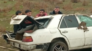 Hacıqabulda avtomobil aşıb, 3 nəfər xəsarət alıb   - FOTO