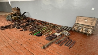 Cəbrayılda xeyli silah-sursat götürülüb - VİDEO 