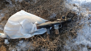 Goranboyda qumbaraatan tapılıb  - FOTO