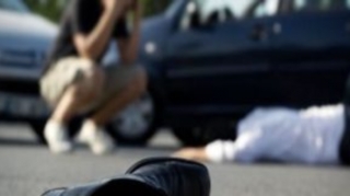 Bakıda ər-arvadı avtomobil vurub