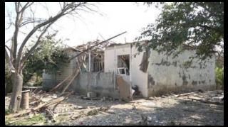 В Тертере в результате ракетного удара разрушен частный дом  - ВИДЕО