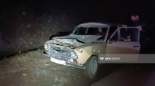 Tovuzda "VAZ" "Azərişıq"ın yük maşınına çırpıldı, xəsarət alanlar var   - FOTO