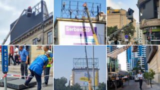 Reklam bazarında fəaliyyət göstərən sahibkarları qanunsuz müdaxilələrlə çökdürürlər - FOTO 