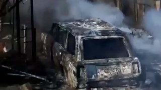 Sumqayıtda "LADA" yanıb