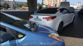 Bakıda qəza törədən "Prius" sürücüsü hadisə yerindən qaçdı - FOTO