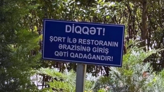 Bu restorana şortla giriş qadağan edildi 
