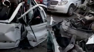 Bakıda dəhşətli qəza: Ölən və xəsarət alanlar var - VİDEO 