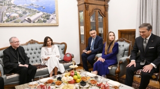 Mehriban Əliyeva səfirlik ofisinin açılışında - FOTO