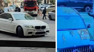 Bakıda mühafizəçinin şlaqbaum "oyunu" - Sakinlərin haqlı narazılığı   - VİDEO