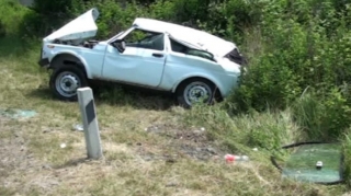 Daşkəsəndə “Niva” aşıb, sürücü ölüb