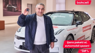 8-ci lüks avtomobil "Bakcell" lotereyasında uduldu! 
