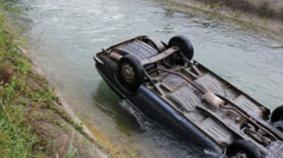 Sabirabadda avtomobil kanala aşıb, sürücü ölüb