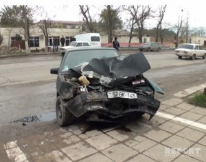 Salyanda yol qəzası baş verib, xəsarət alanlar var - FOTO