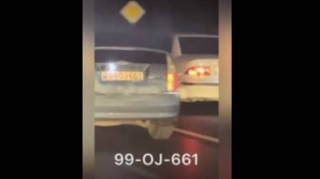 "Prius" sürücülərinin yeni qayda pozuntusu: İşıqları söndürürlər - VİDEO 