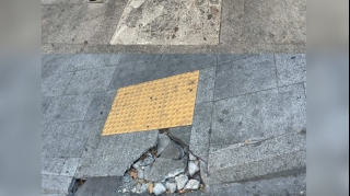 Bakının mərkəzindəki yararsız panduslar əhali üçün təhlükəlidir - FOTO 