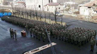 В Шуше состоялась церемония проводов уволенных в запас военнослужащих  - ФОТО