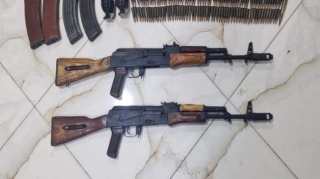 Xankəndidə avtomat və qumbaralar tapılıb 