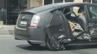 “Priusla” “Santafe”  toqquşdu – günah kimdədi?  - VİDEO