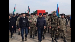 Şəhid polkovnik-leytenant  dəfn edildi - FOTO