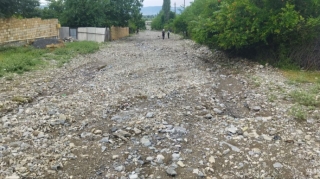 Şəkidə yollar yararsız vəziyyətə DÜŞDÜ   - VİDEO