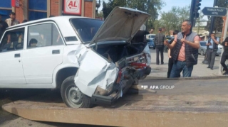 В Гяндже произошла цепная авария:  есть пострадавшие - ФОТО 