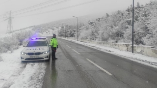 Ağsu dolaylarında polis gücləndirilmiş rejimdə işləyir   - FOTO - VİDEO