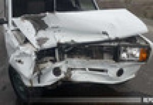 Kürdəmirdə iki avtomobil toqquşdu, xəsarət alanlar var  - FOTO