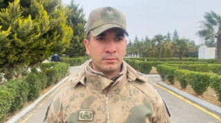 Minaya düşərək yaralanan hərbçiyə “mayor” rütbəsi verildi 