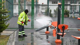 Bu gün Bakının 370 küçəsi yuyuldu   - FOTO
