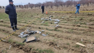 Naxçıvanda məktəb yaxınlığına düşən dronun qalıqları - FOTOLAR  - VİDEO