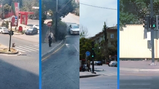 Bu metronun qarşısında svetoforlara piyada bölmələri quraşdırıldı - FOTO  