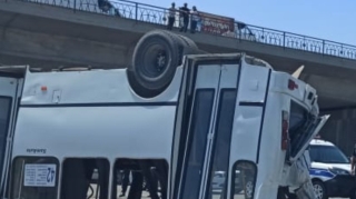 Bakı-Quba yolunda 2 sərnişin avtobusu toqquşdu - 10-dan çox yaralı var - FOTO - VİDEO 