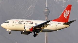 İranda enişdən sonra təyyarənin təkərləri partlayıb 