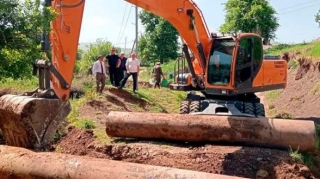 Daşkəsəndə iki kəndə gedən avtomobil yolu təmir olunub 