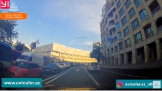 Bakıda "3D" yol nişanı peyda olub  - VİDEO