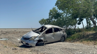 Kürdəmirdə “Prius”  qəza törətdi; Pakistan vətəndaşı öldü  - FOTO