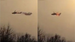 Luqanskda Rusiyaya məxsus helikopter vurulub – VİDEO 