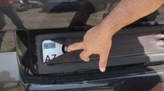 Narkotik çəkib nömrəsini gizlədən sürücü həbs olundu 