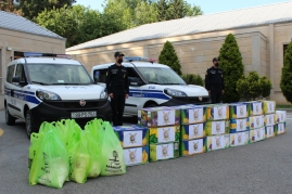 Mingəçevir və Zaqatala polisləri şəhid, qazi ailələrini ziyarət ediblər  - FOTO