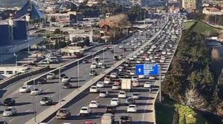 Bakının bir sıra yollarında tıxac müşahidə olunur - FOTO