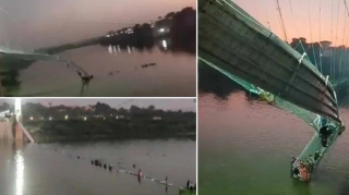 Hindistanda körpünün uçması nəticəsində azı 40 nəfər ölüb  - VİDEO