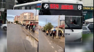 Masazırın nəqliyyat dərdi: Yeganə marşrut xəttinin avtobusları dayanacaqda saxlamır - VİDEO