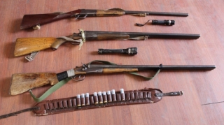 Balakəndə ova gedən qonşulardan qanunsuz odlu silahlar götürülüb  - FOTO