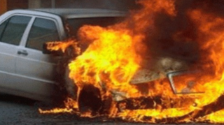 Göygöldə minik avtomobili yandı 