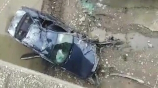 Zaqatalada avtomobil körpüdən aşıb, xəsarət alanlar var - VİDEO 