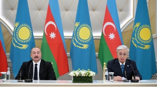 Azərbaycan-Qazaxıstan sənədləri mübadilə olundu - FOTOLAR  - YENİLƏNİB