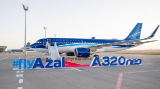 AZAL-ın ikinci yeni "Airbus A320neo"  təyyarəsi Bakıya gətirildi - FOTOLAR 